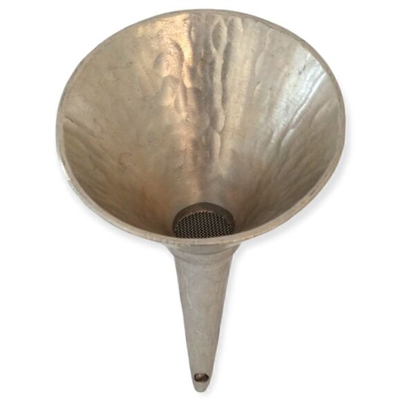 Jean Goardere Pewter Wine Funnel Aerator Etain Fait Main MCM Hammered France Vtg - Picture 8 of 12
